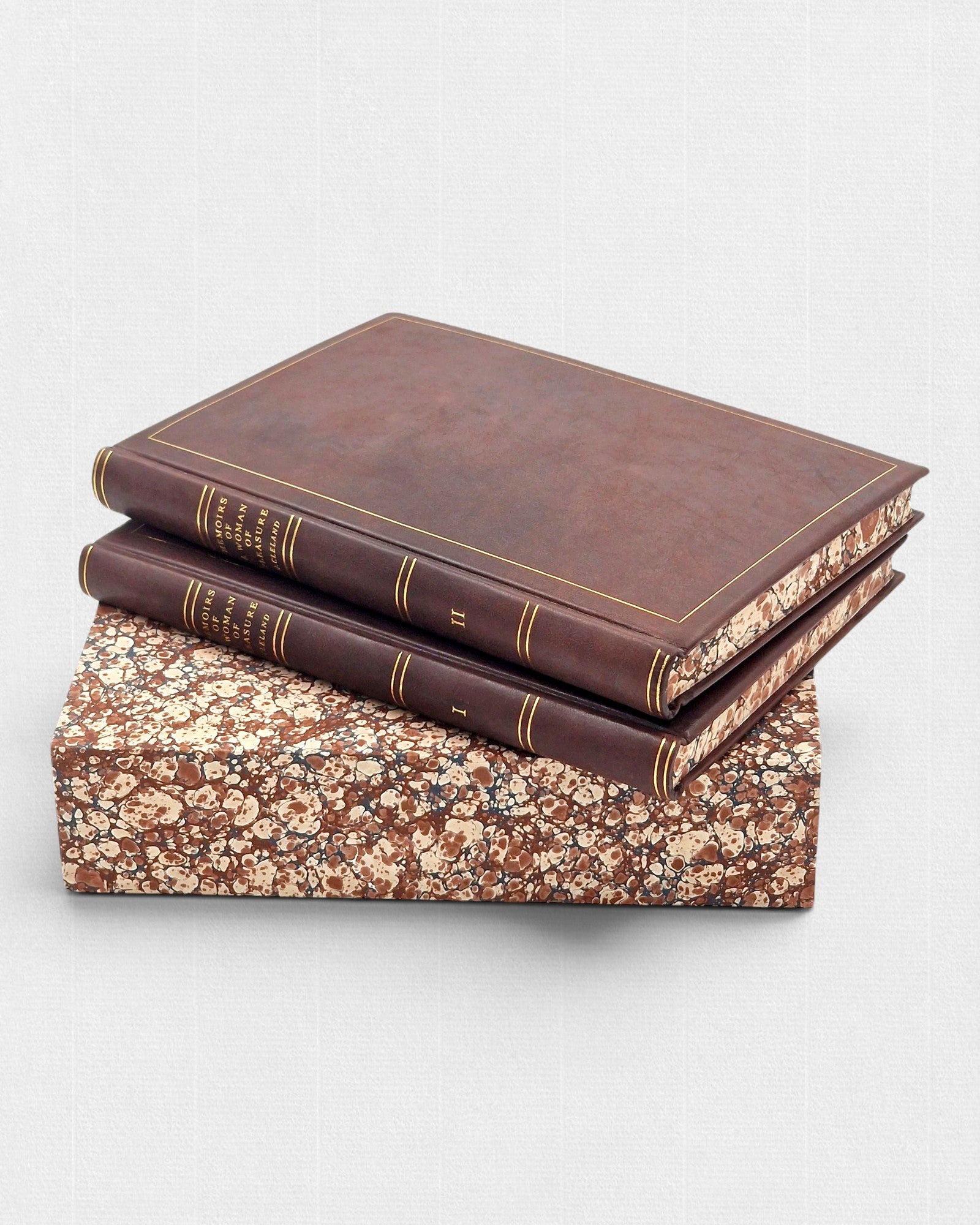 Fanny Hill Johna Clelanda – wydanie bibliofilskie Rambler Press, dwa tomy w ręcznej oprawie z półskórkiem, złoceniami i etui ochronnym